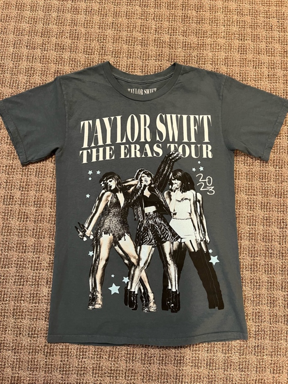 Taylor Swift Ladies/Kids Eras Tour Graphic Tee. Jade green Size S